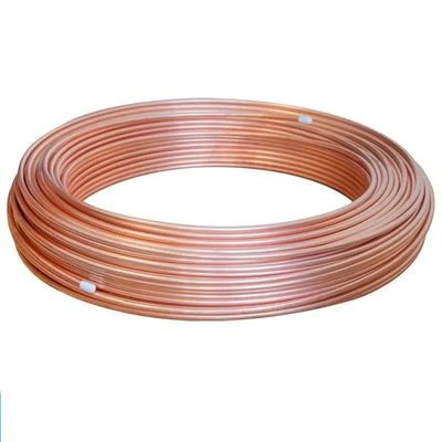 Tubo de acero inconsútil 1/4 de la bobina 3/8 tubo ASTM C11000 de la bobina del cobre de la refrigeración de los 10m de la pulgada del 1/2