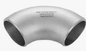 Tubo de aleación de titanio Gr9 de metal 10 pulgadas 20 mm Codo de acero ASTM B338 pulido en venta caliente BW Codo