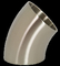 2023 Alta calidad de aleación de níquel Monel 400 45 grados de codo de fondo de soldadura de accesorios ASME B16.9 tamaño personalizado