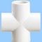 Instalaciones de tuberías de agua del PVC de la cruz de la camiseta de DIN8077 ISO15874 Uh