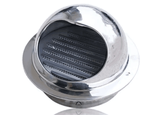 Casquillo de acero inoxidable de la salida de aire de la prenda impermeable de la parrilla del extractor de la ventilación acero inoxidable 304 de 3&quot; de 50M M