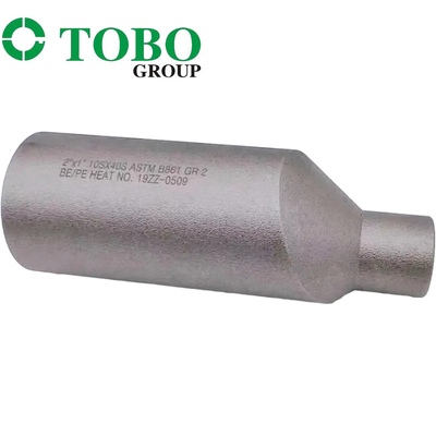 Acero de aleación forjado del titanio de las instalaciones de tuberías ASTM B861 GR2 2" x 1" entrerrosca del macho de estampar de la aleación del titanio de SCH10S x SCH40S
