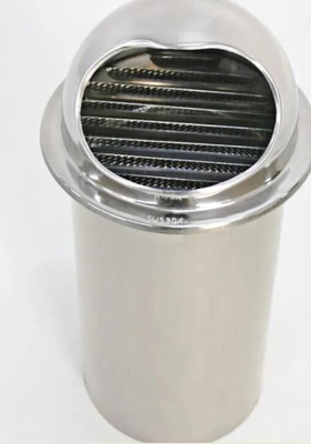Casquillo de acero inoxidable de la salida de aire de la prenda impermeable de la parrilla del extractor de la ventilación acero inoxidable 304 de 4" de 60M M