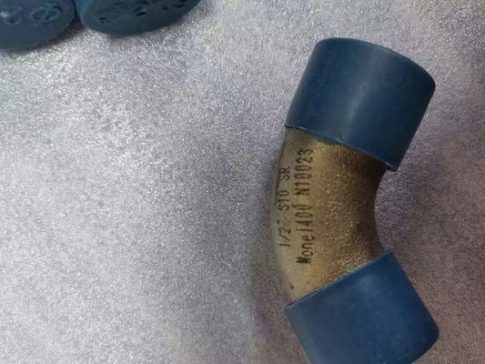 Niquele el codo 5" de LR SMLS de las colocaciones 90 de la tubería de acero de la aleación   Colocación de la soldadura a tope del STD Monel 400
