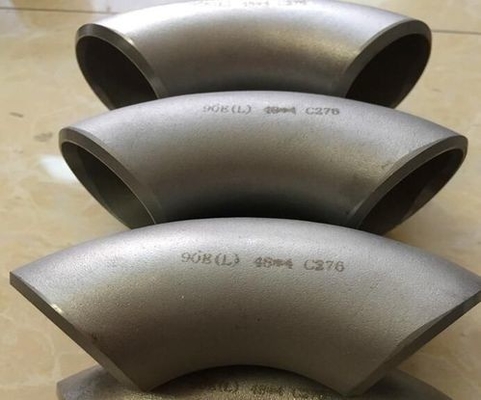 Las instalaciones de tuberías de la soldadura a tope niquelan la curva larga 180D ASME B16.9 del radio del codo B366 WPNIC11 del acero de aleación