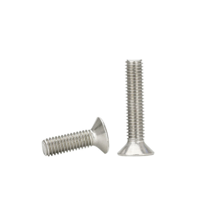 Fabricantes de la sujeción 304 tornillos hexagonales planos de acero inoxidables del perno del zócalo del tornillo de la cabeza