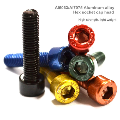 El dinar 912 M3 M4 X de la sujeción 16 milímetros embruja St Allen Bolt Aluminum Screws anodizado coloreado verde negro de M5 M6 M36x2