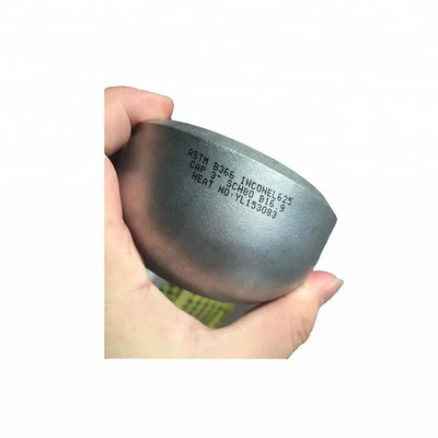 Tapa de tubería de aleación de níquel Tapa Inconel 625 3" 88.9 mm Xs Espesor de pared Tapa de extremo de tubería sin costura SCH80