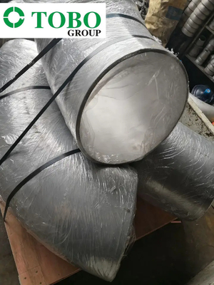 Codo inconsútil del acero de carbono del codo del grado LR de las colocaciones 90 de la tubería de acero de la aleación de A234 WP5/codo del acero de aleación/curva de tubo