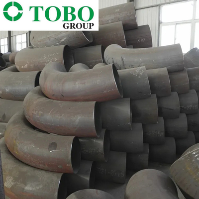 Codo inconsútil del acero de carbono del codo del grado LR de las colocaciones 90 de la tubería de acero de la aleación de A234 WP5/codo del acero de aleación/curva de tubo