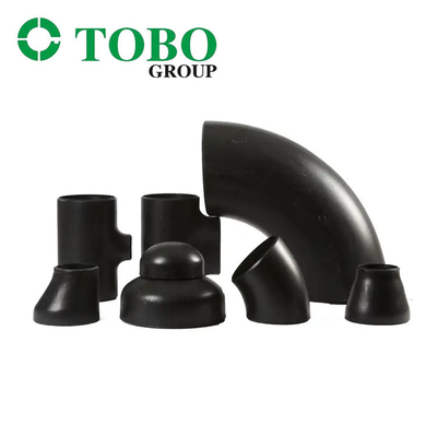 Colocaciones de la tubería de acero de la aleación de TOBO A234 codo inconsútil del acero de carbono del codo de 90 grados