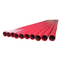 Tubos gruesos de acero compuestos cubiertos plásticos rojos de la pared de carbono de la tubería de acero ASTM A106