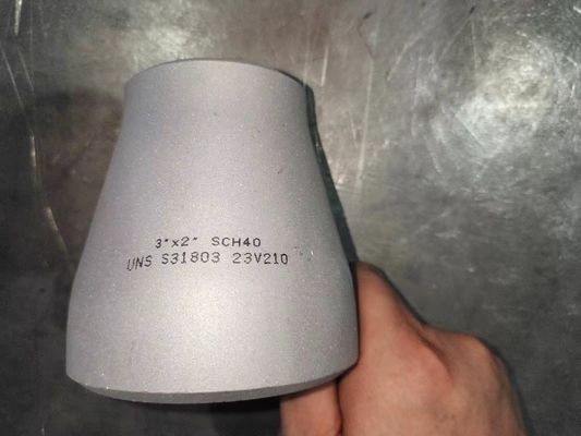 Reductor excéntrico de acero inoxidable forjado ASME B16.9 para accesorios de tubería industrial