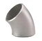 Metal de aleación de níquel Inconel 600 de alta calidad 45 grados Butt soldadura Codo ASME B16.9 1 a 24 pulgadas de plata