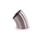 Metal de aleación de níquel Inconel 625 Mejor 45 grados Butt Soldadura Codo ASME B16.9 Tamaño personalizado Plata