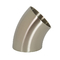 Metal de aleación de níquel Inconel 625 Mejor 45 grados Butt Soldadura Codo ASME B16.9 Tamaño personalizado Plata