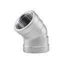 Fittings de tuberías de aleación de acero de 2023 Nícel aleación roscada Codo 45 grados Forjado Plata 1 a 24 pulgadas