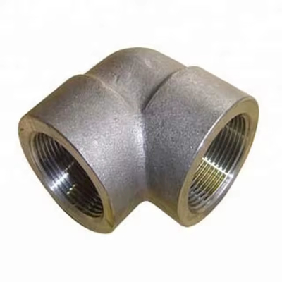 el codo 90 grados 2&quot; 3000 6000 A105N A350LF2+N ASME B16.11 hilo forjado en el extremo de soldadura SW el codo