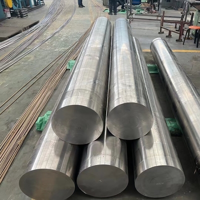Barras redondas de aleación de acero ASTM JIS DIN laminadas en caliente en paleta de colores plateados y dorados