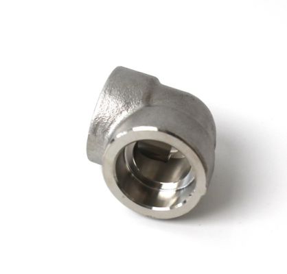 ASME/ANSI Acero al carbono Acero inoxidable Nivel de alta presión Codo roscado de grado industrial Tamaños personalizables Accesorios de tuberías