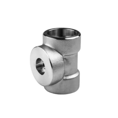 ASME B16.11 Conexión de soldadura igual Tee NPS 1/8"-4" SCH80/3000-XXS/9000 Acero al carbono Acero inoxidable Acero de aleación de níquel