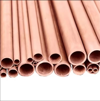 Tubo sin costura de cobre de aleación de níquel tubo de acondicionamiento de cobre tubo 3/8 1/4 en bobina para el aire