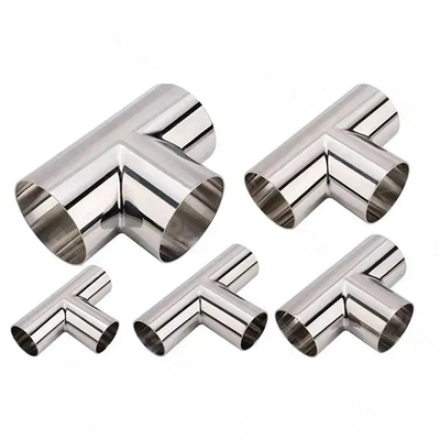 ASME/ANSI Acero al carbono Acero inoxidable Alto nivel de presión Saldado de trasero Tee Accesorios de tuberías de enchufe de grado industrial