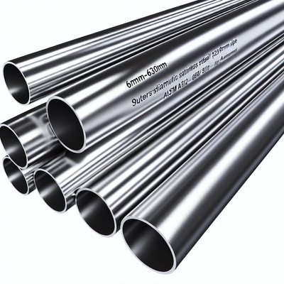 Tubo de acero inoxidable austenítico de 6 mm-630 mm de diámetro exterior con tratamiento estándar y recocido ASTM A312