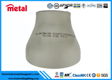 Reductor excéntrico de acero inoxidable del duplex estupendo apropiado UNS S32750 de la soldadura a tope 1 x 3/4 ASME B16.9