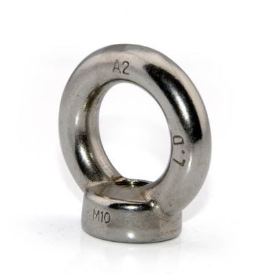 Soldadura M6 Ring Nut del hex. de SS304 SS316 Marine Bow Lug Eye Nuts