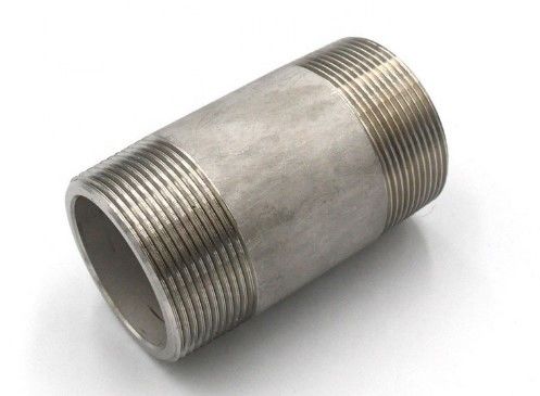 entrerrosca de acero inoxidable de 304/316 barril del hilo del extremo del conector del tubo de sch40 BSPT/BSPP/NPT