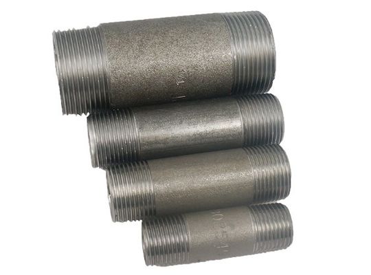 el 1/2” - 4&quot; el hilo masculino largo hidráulico de acero de las entrerroscas BSP NPT de carbono galvanizó la entrerrosca masculina de acero del tubo de las colocaciones largas o cortas