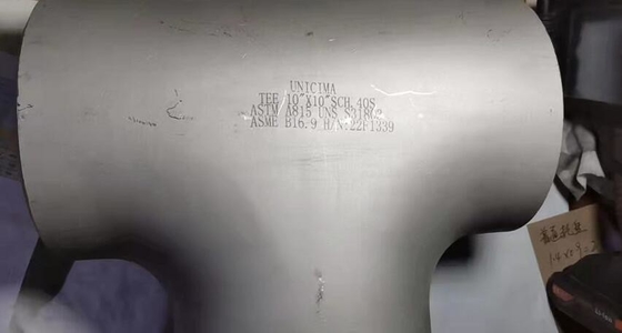 Camiseta recta inconsútil 10" de la soldadura a tope * 10" SCH-40S ASTM A403-WP316/316L ASME B16.9