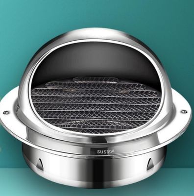 Casquillo de acero inoxidable de la salida de aire de la prenda impermeable de la parrilla del extractor de la ventilación acero inoxidable 304 de 4