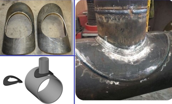 Rama del tubo de la tubería de acero del carbono que cabe que refuerza el carbono A516 de acero Gr70 del cojín para la conexión