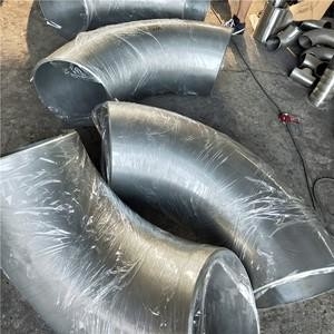 Niquele la curva corta del radio del codo de las colocaciones N08825 ASME B16.9 90D de la tubería de acero de la aleación