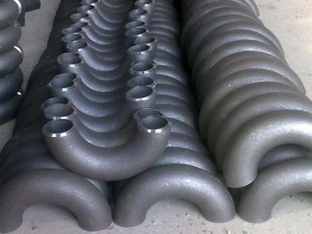 Tubería de acero inoxidable a dos caras estupenda de UNS S32750 que cabe ANSI largo B16.9 de la curva del radio del codo 180D de BW