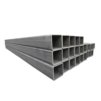 El tubo cuadrado de acero con poco carbono de la tubería de acero inconsútil galvanizó el tubo de acero rectangular de 25*50m m