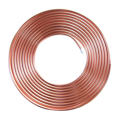 Bobina redonda de la bobina del tubo el 15m de acero cobreado de cobre inconsútil del tubo C10100 C11000 C12200 3m m