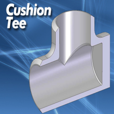 Suministro de fábrica de aleación de níquel Monel 400 Cushion Tee Tirado en frío sin costura igual Tee Venta caliente