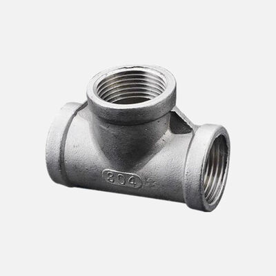 Fittings para tuberías de acero inoxidable dúplex con rosca tee recta A182 F51 ASME B16.11