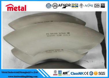 Las colocaciones el 90° inconsútil LR de la tubería de acero de la aleación de níquel codean 1