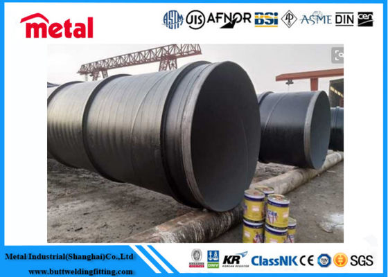 El API 5L X52 3LPE cubrió el grueso LSAW de la tubería de acero DN600 SCH 40 para el líquido