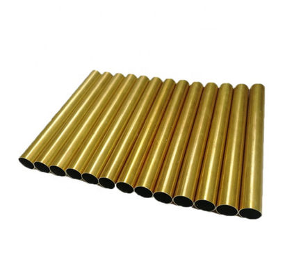 Tubo de cobre amarillo recto de ASTM OD 6m m CuZn40 C27400 H62
