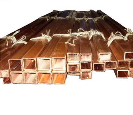 Tubo rectangular del níquel del cobre del T2 C11000 del níquel del refrigerador de cobre del tubo para la industria