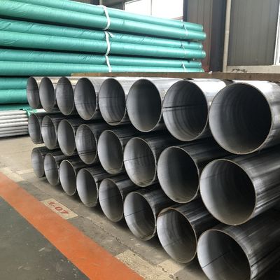 Tubo roscado de acero inoxidable de ASTM A312 UNS S30815 de gran tamaño