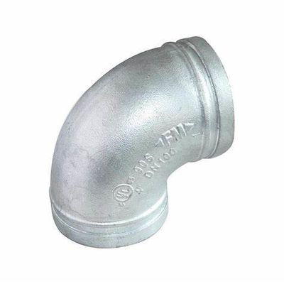Codo del hierro galvanizado diente interno DN20 de la boca interna del hilo de Bent Cast Iron Pipe Fittings de 90 grados