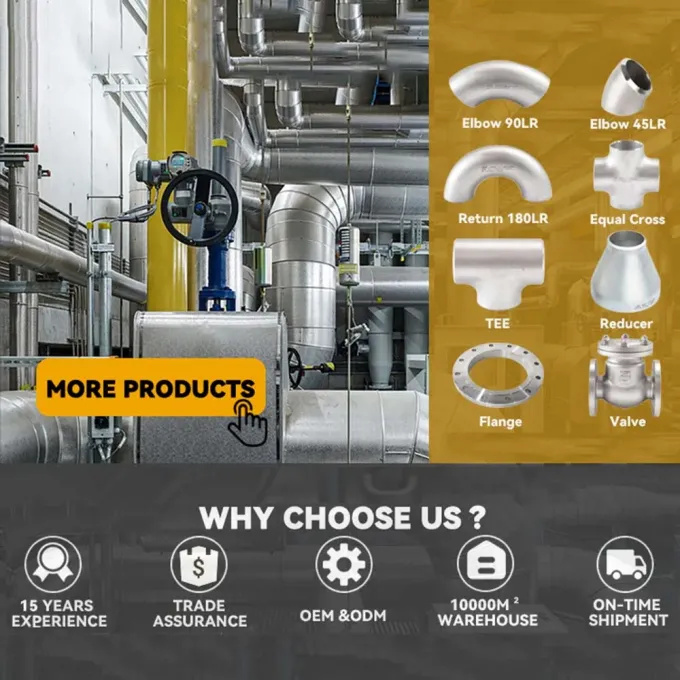 Camiseta inoxidable a dos caras estupenda UNS S32750 ASME B16.9 SCH10 de la cruz de BW de las colocaciones de la tubería de acero 5