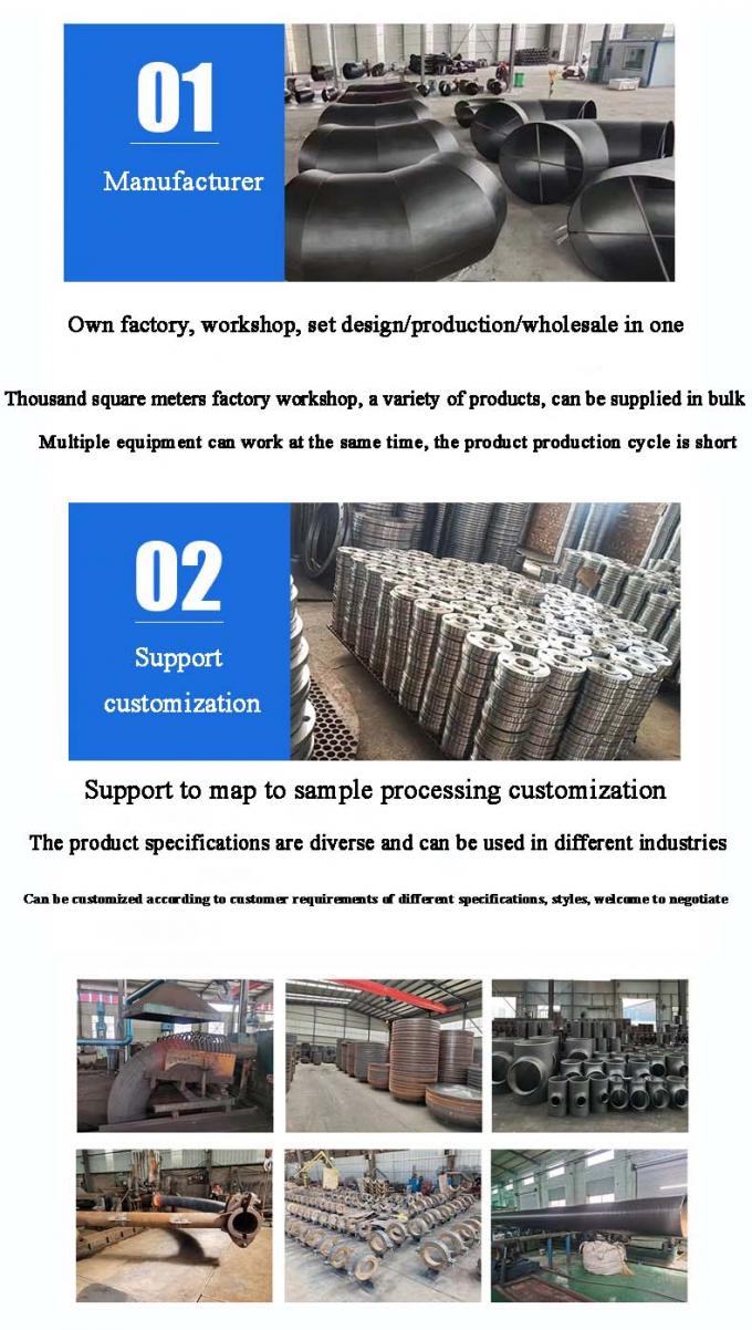 ANSI/ASME Acero inoxidable Acero carbono con rosca Tee Tamaños y materiales personalizables Calidad industrial 8