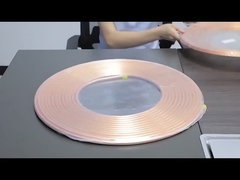 Tubo sin costura de cobre de aleación de níquel tubo de acondicionamiento de cobre tubo 3/8 1/4 en bobina para el aire
